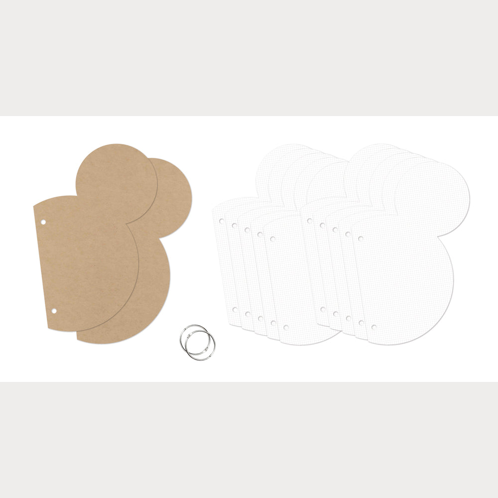 Sn@p Mini Chipboard Album . Mouse Ear
