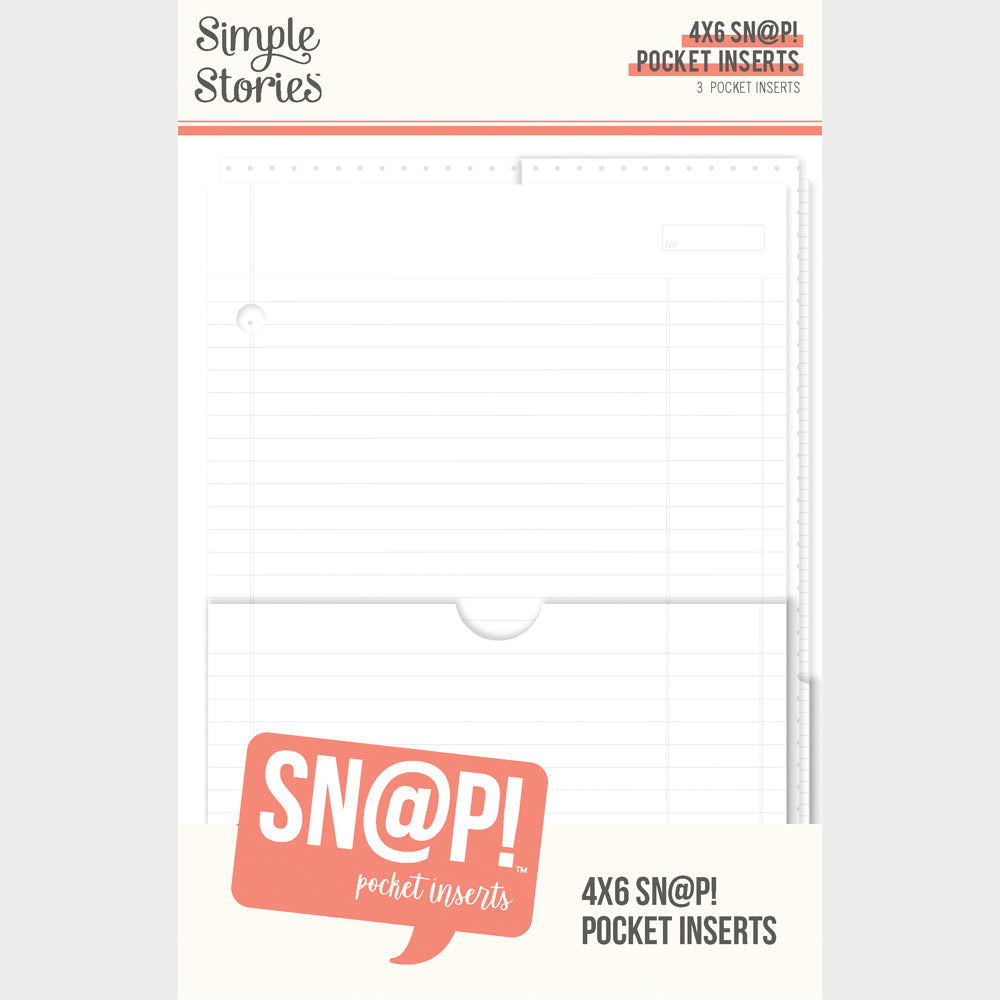 4x6 Sn@p . Pocket Binder Inserts