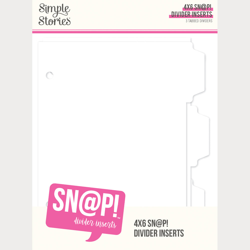 4x6 Sn@p . Divider Binder Inserts