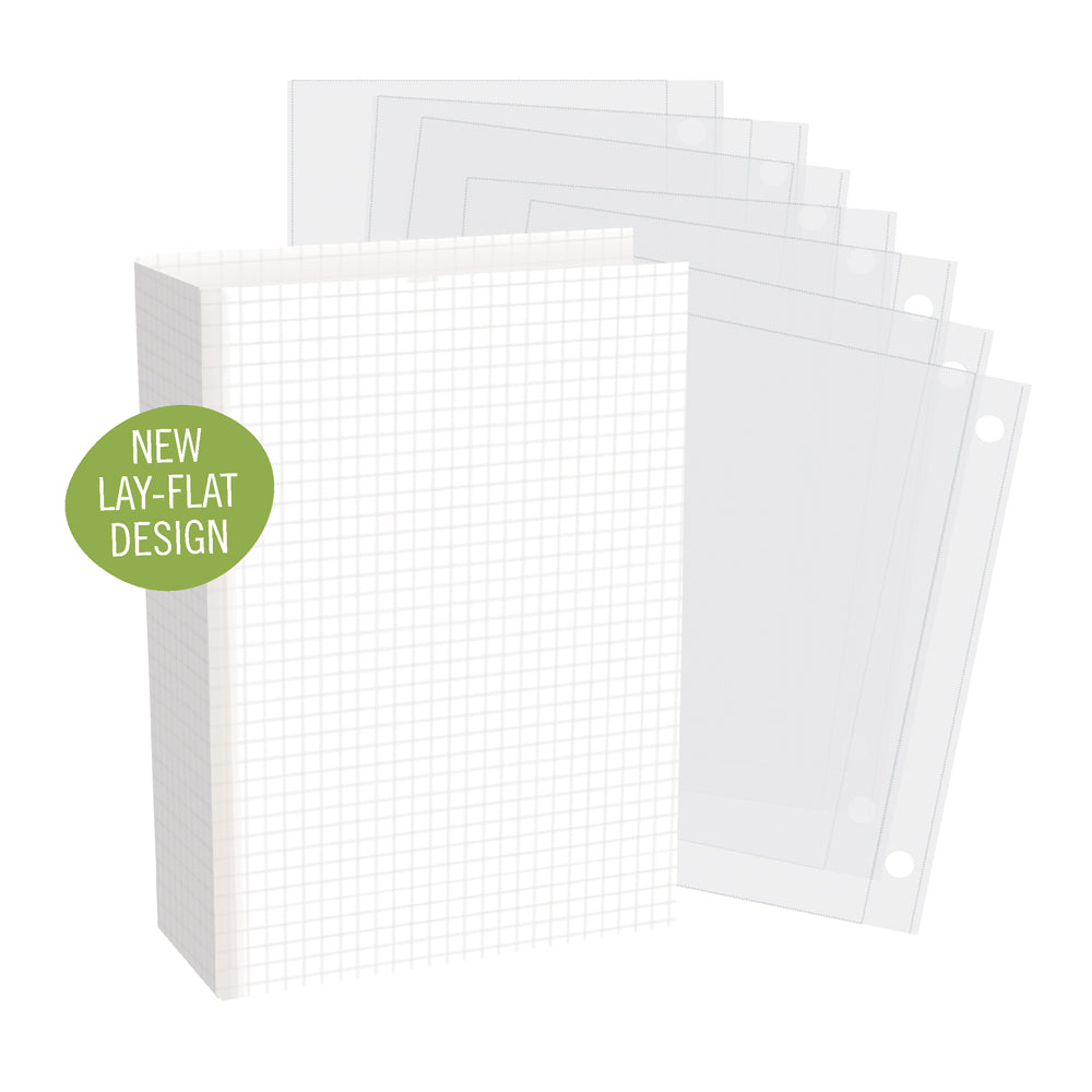 4x6 SN@P! - Simple Grid Chipboard Binder . Snap Binder