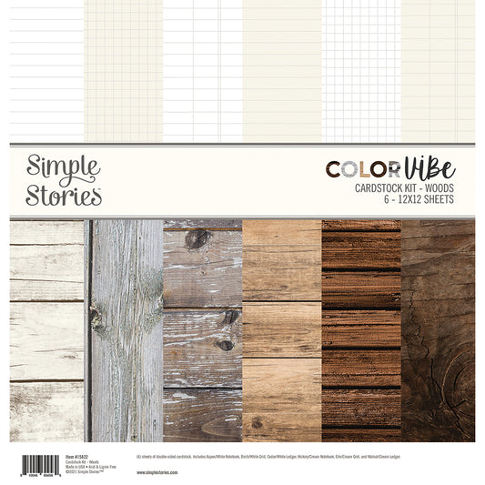 Color Vibe . Woods Cardstock Kit