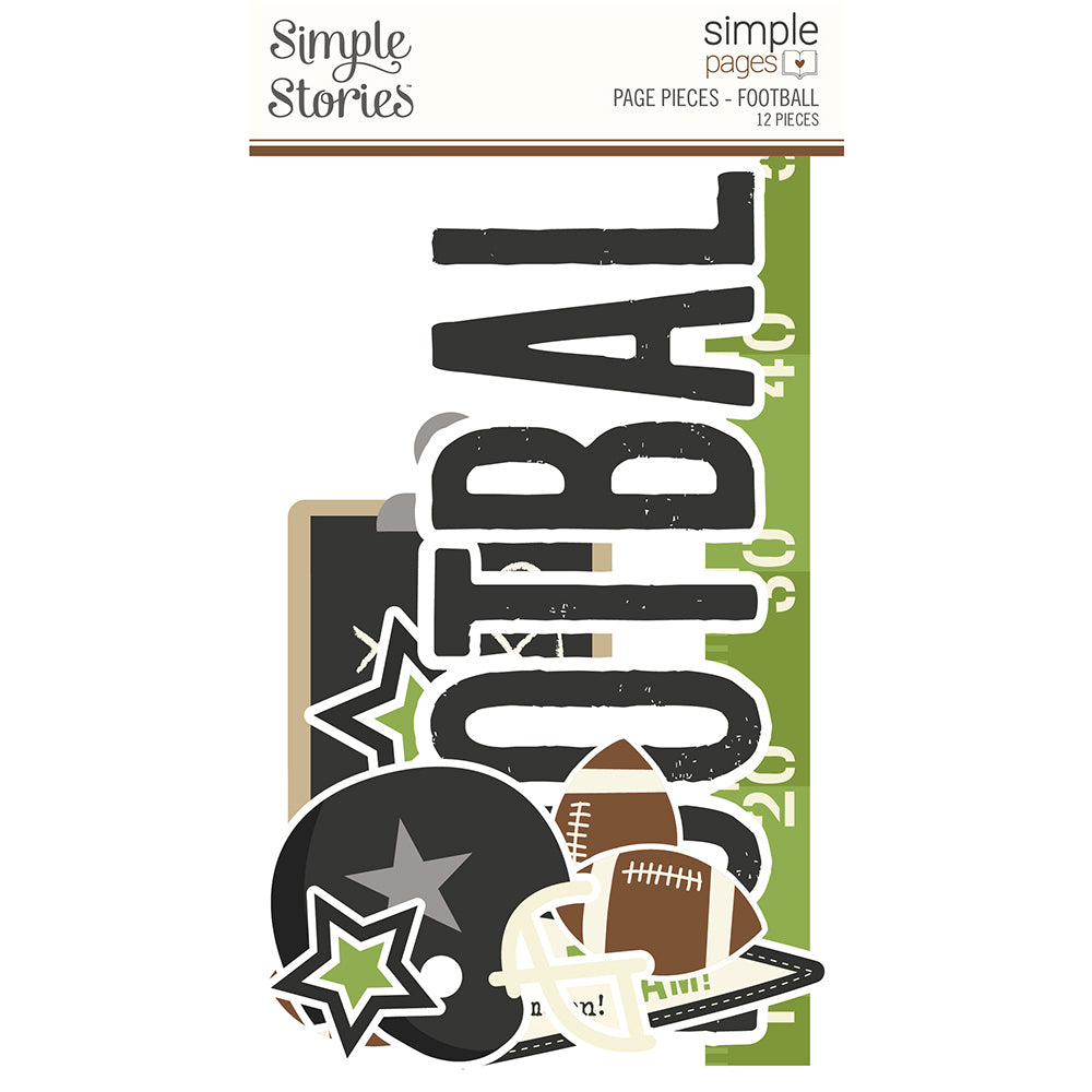 Sports Simple Set . Football Page Pieces