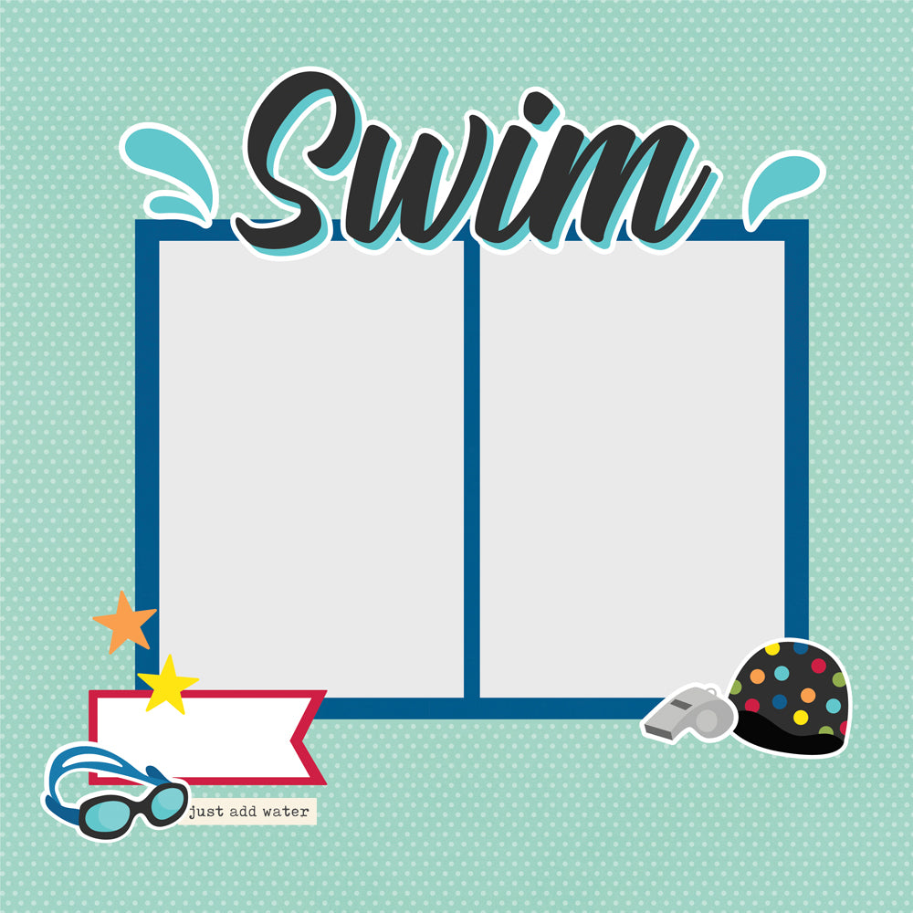 Sports Simple Set , Swim Page Pieces