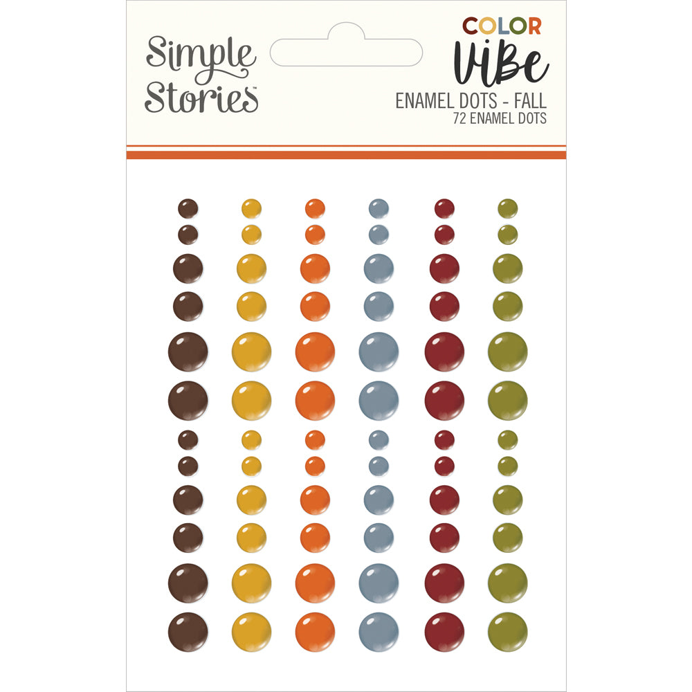 Color Vibe . Fall Enamel Dots