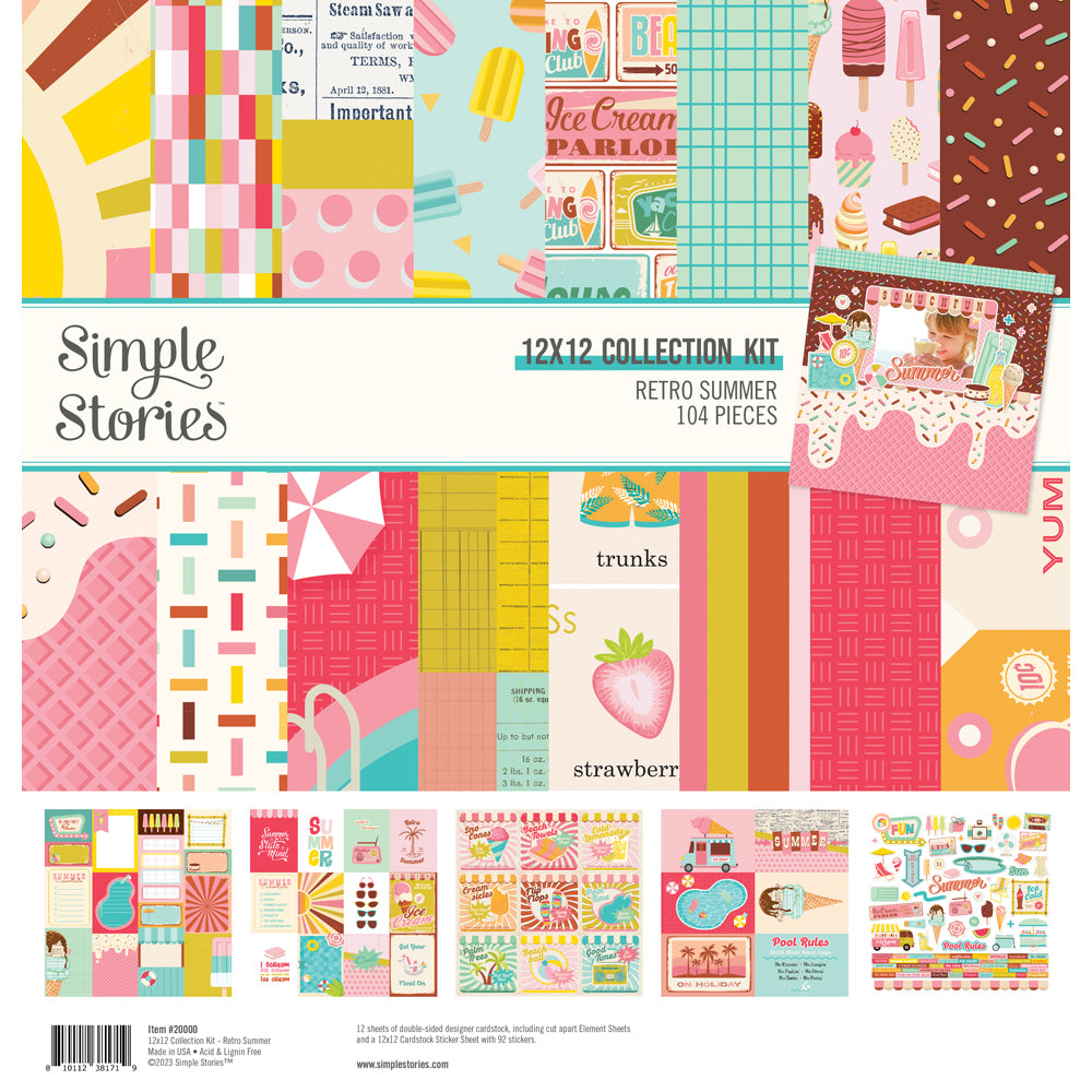 Retro Summer . 12 x 12 Collection Kit