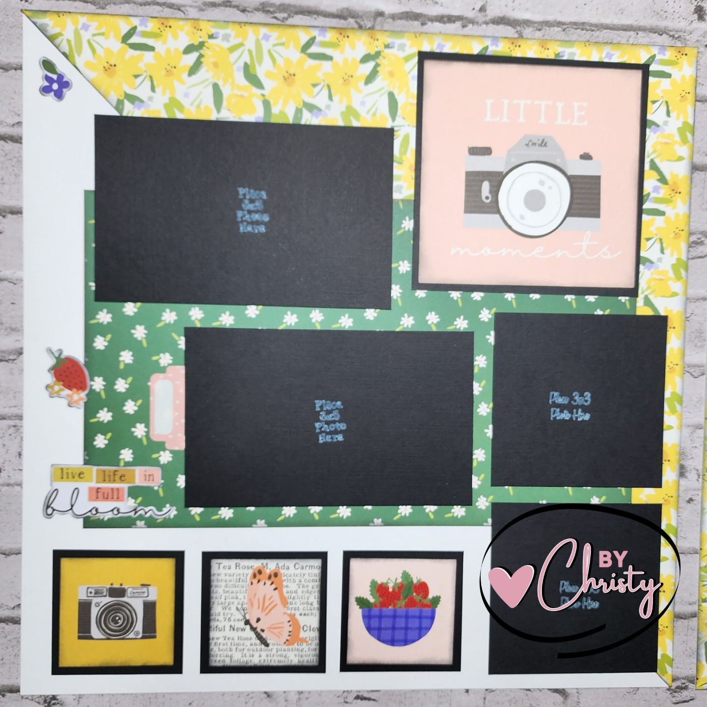 Custom . Love this Life 2 Page 12 x 12 Scrapbook Layout