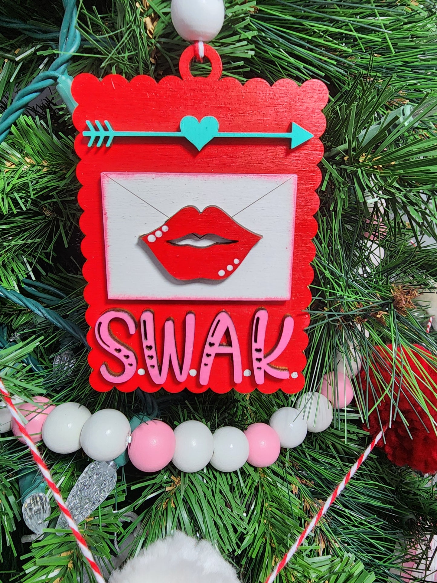 SWAK Gift Tag . Valentine's Day