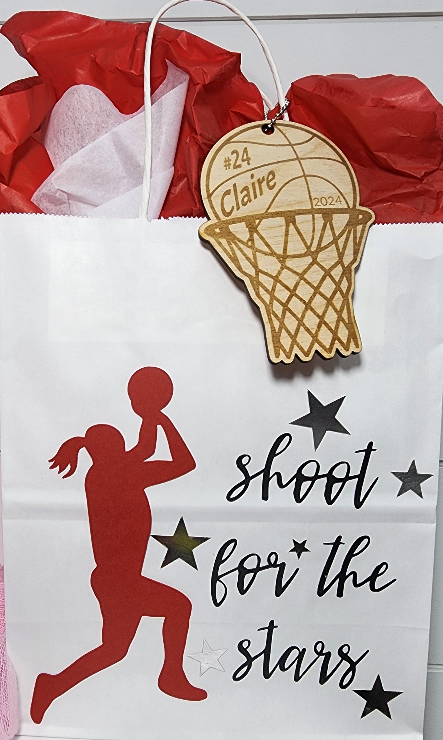 Basketball . Bag Tag