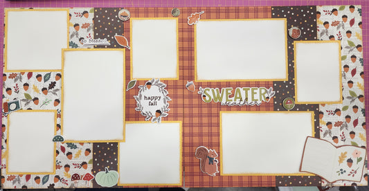 Custom . Sweater Weather 2 Page 12x12 Layout