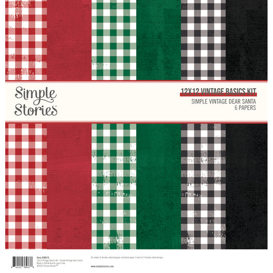 Simple Vintage Dear Santa . 12x12 Vintage Basics Kit