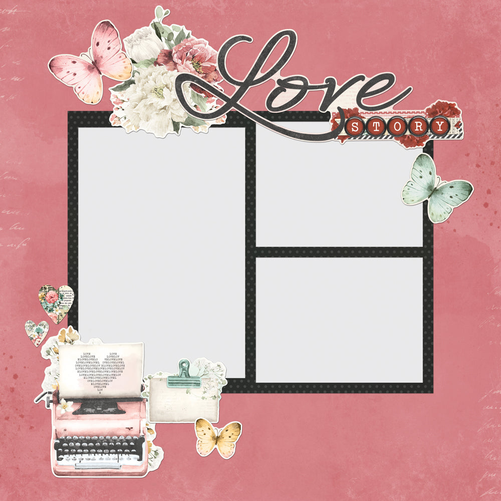 Simple Vintage Love Story . Simple Pages