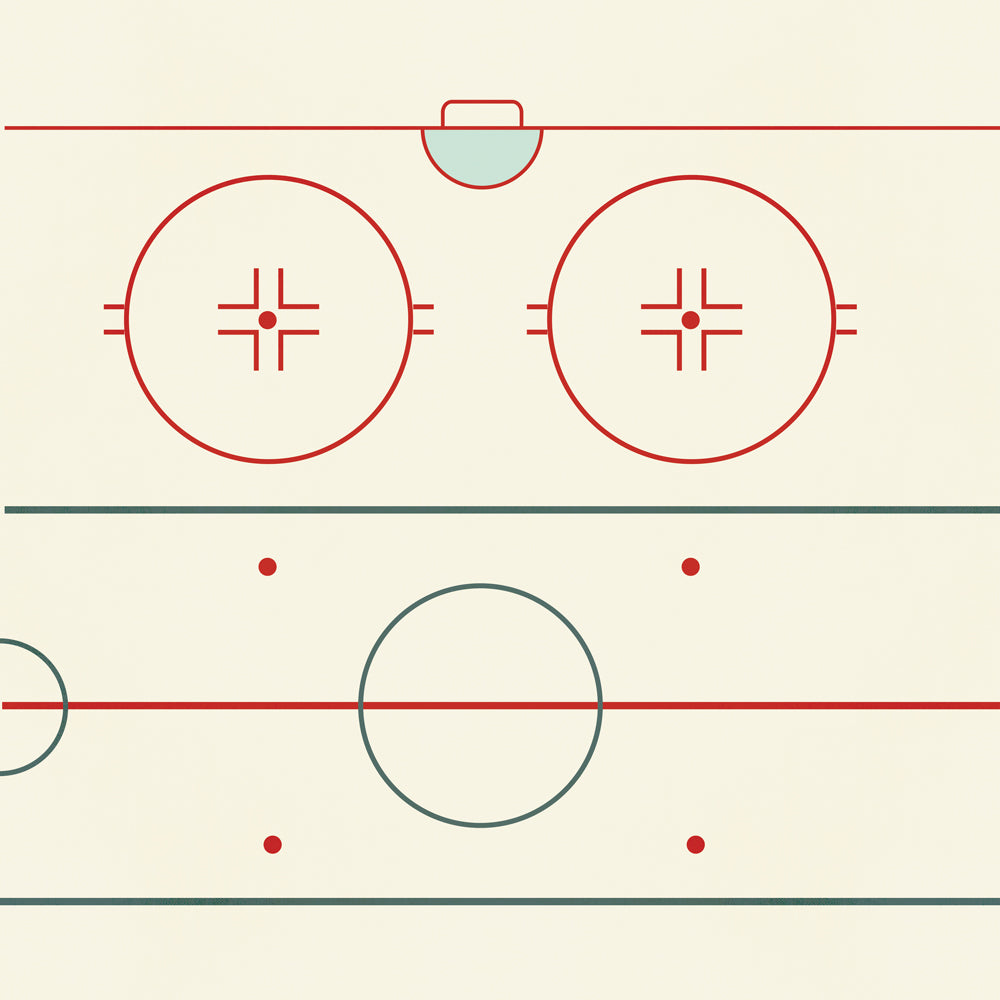 Sports Simple Set .  Hockey Face Off