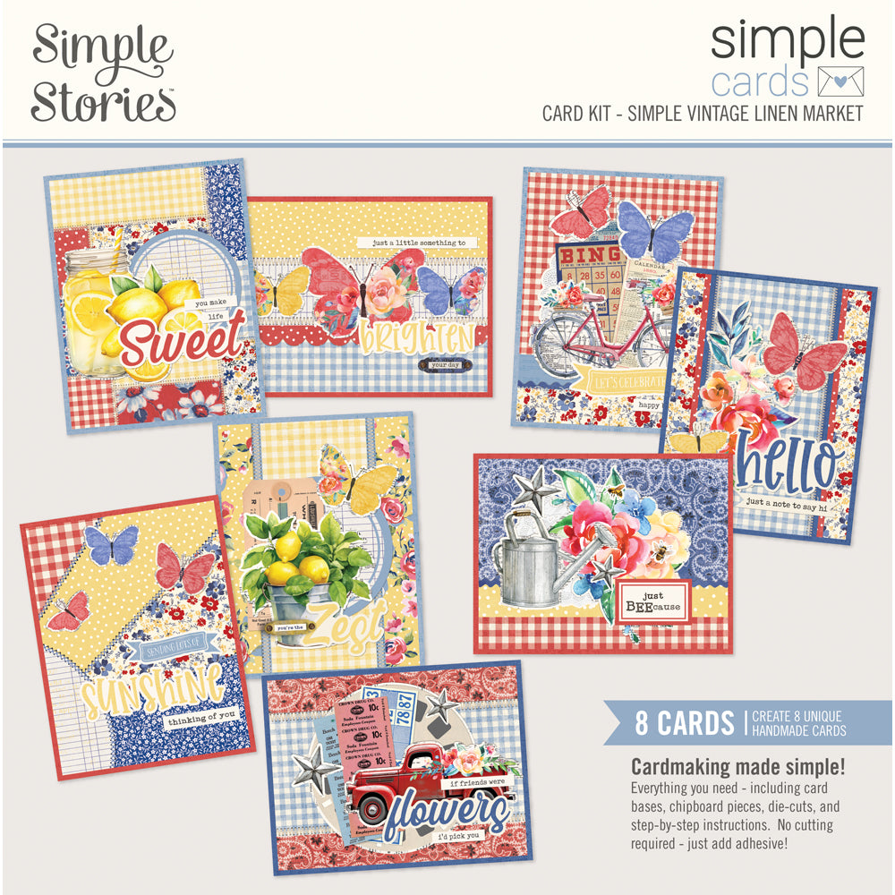 Simple Vintage Linen Market . Card Kit