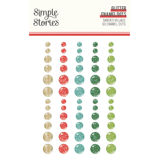Santa's Village . Enamel Dots