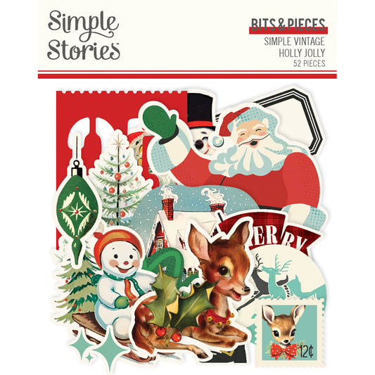 Simple Vintage Holly Jolly . Bits & Pieces