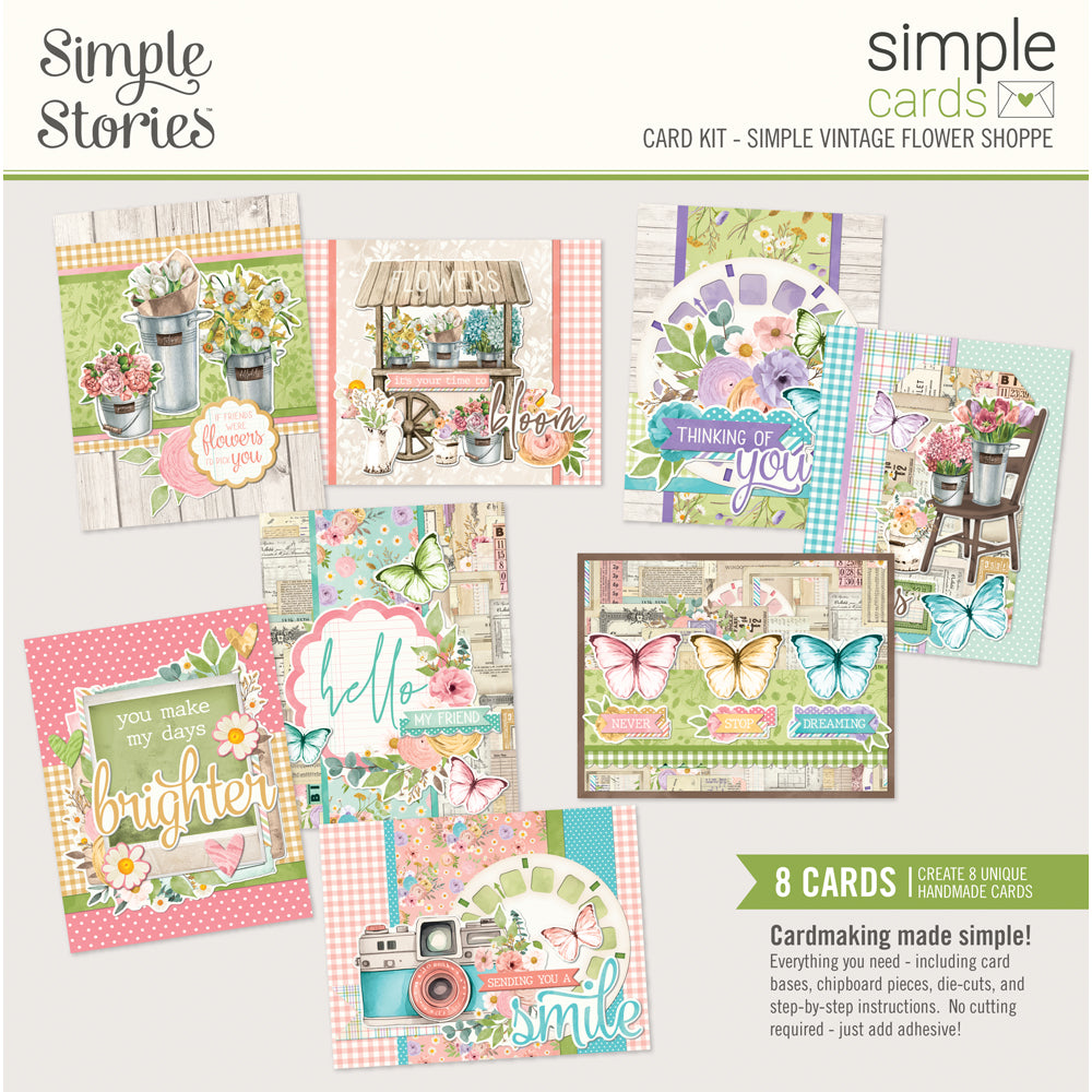 Simple Vintage Flower Shoppe . Card Kit