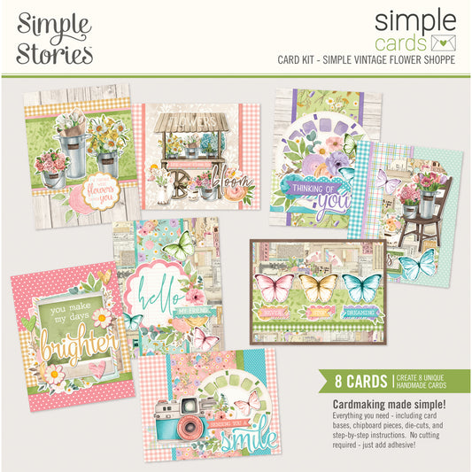 Simple Vintage Flower Shoppe . Card Kit