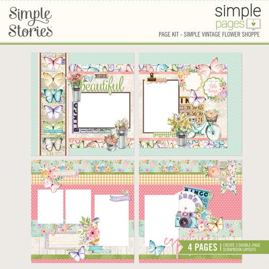 Simple Vintage Flower Shoppe . Simple Pages