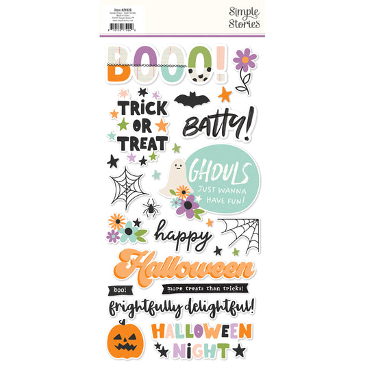 Spooky Things . Foam Stickers
