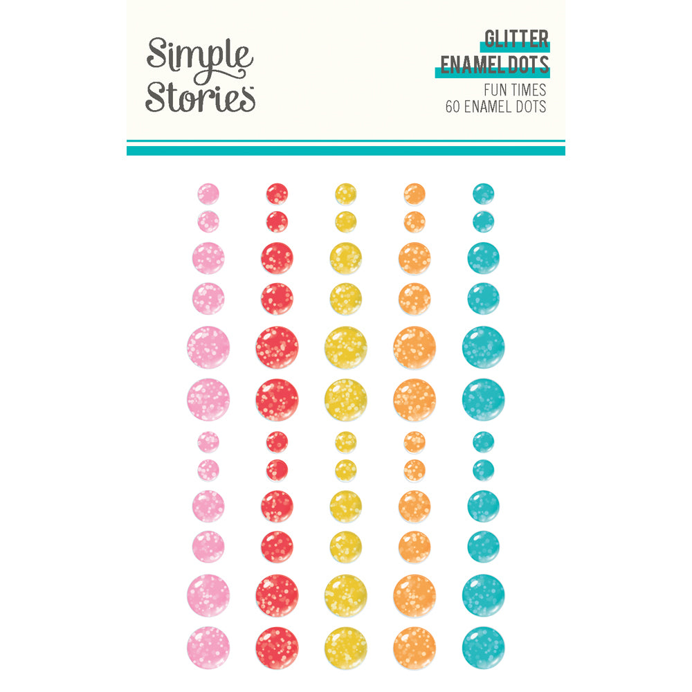 Fun Times . Glitter Enamel Dots