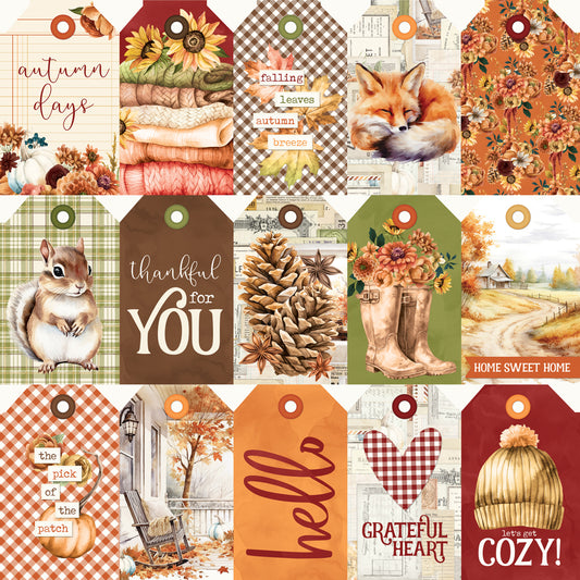 Pre-Order Simple Vintage Autumn Breeze . Tag Elememts
