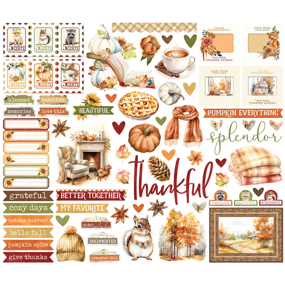 Simple Vintage Autumn Breeze . Bits & Pieces