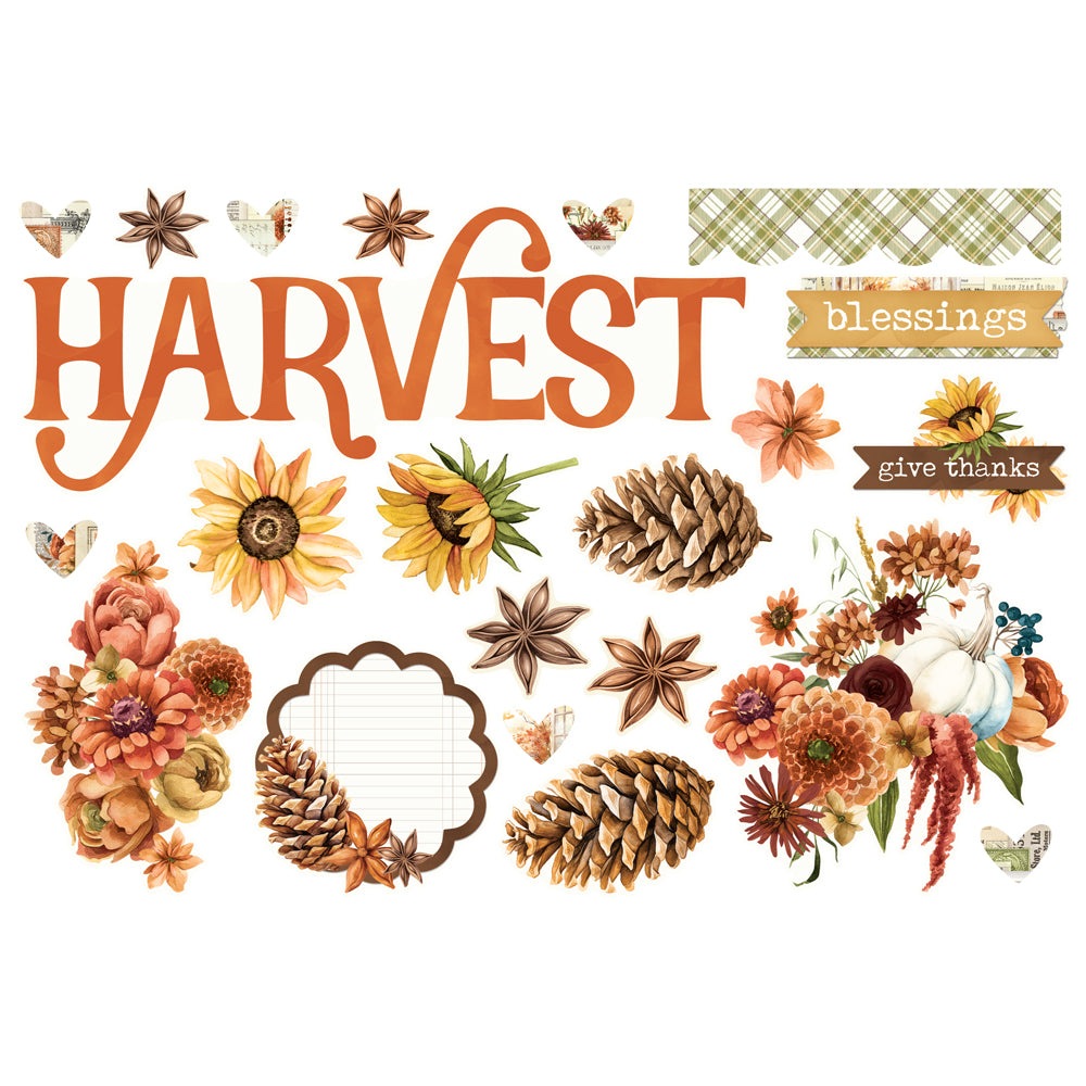 Simple Vintage Autumn Breeze . Simple Page Page Pieces