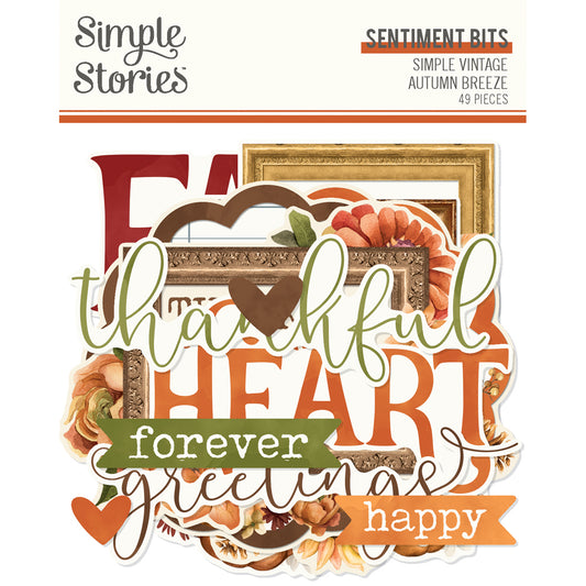 Pre-Order Simple Vintage Autumn Breeze . Sentiment Bits & Pieces