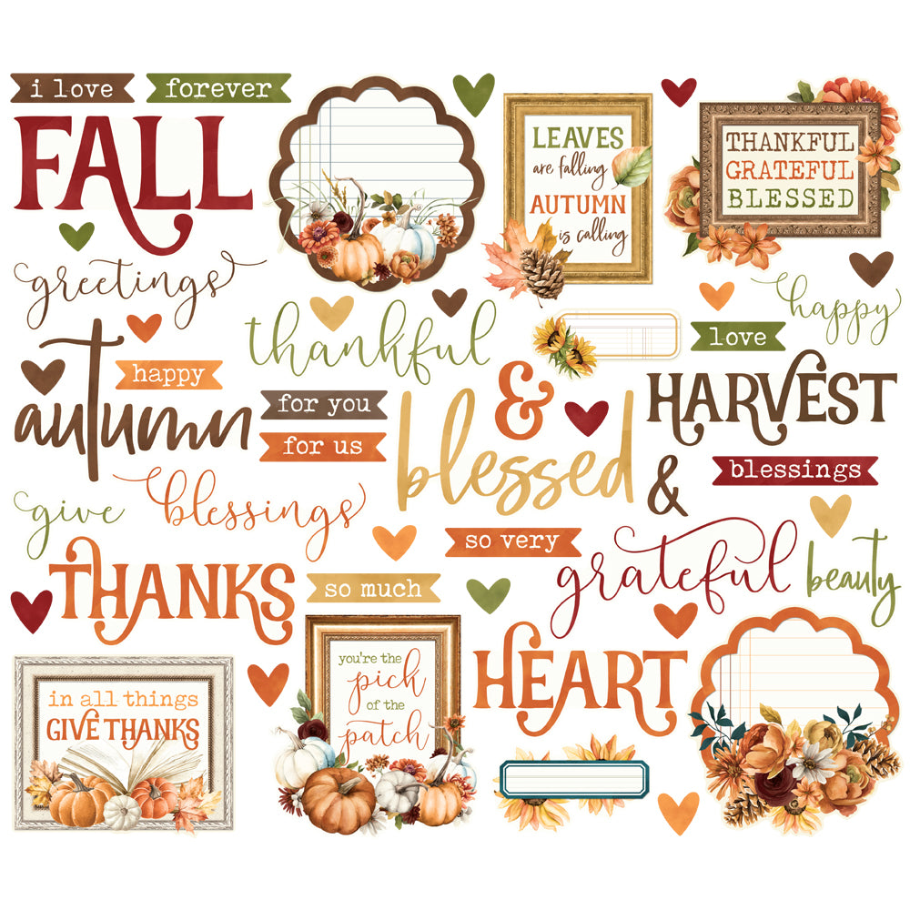 Simple Vintage Autumn Breeze . Sentiment Bits & Pieces