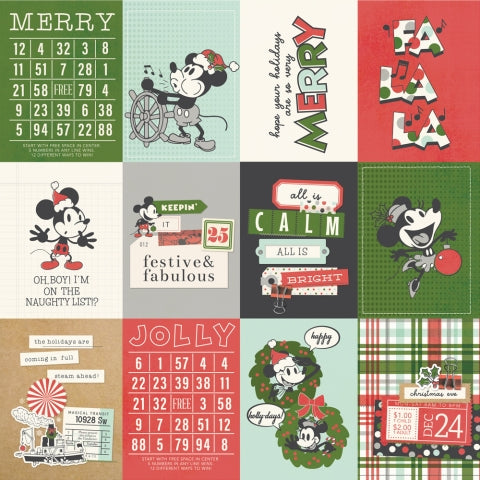 Say Cheese Classic Mouse Christmas .2x2/4x4 Elements