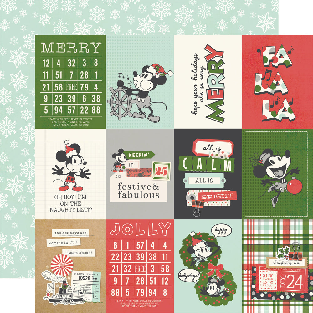 Say Cheese Classic Mouse Christmas .2x2/4x4 Elements