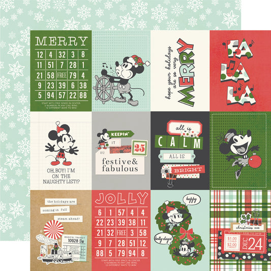 Say Cheese Classic Mouse Christmas . 3x4 Elements