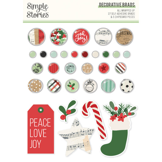 Pre-Order All Wrapped Up . Decorative Brads