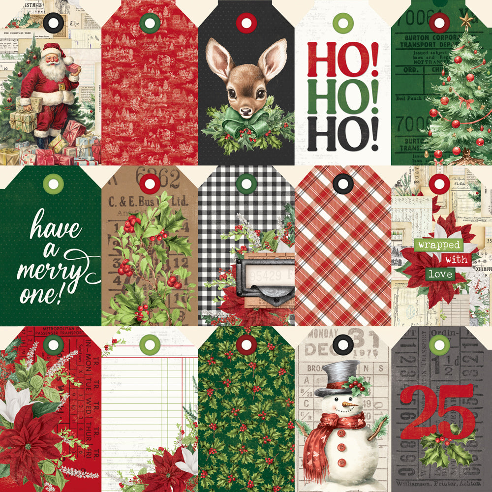 Simple Vintage Believe . Tag Elements