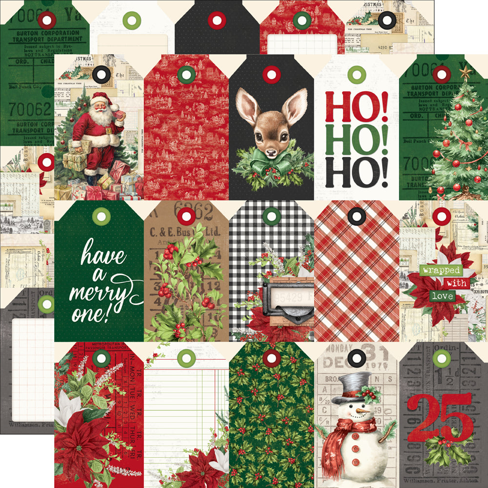 Simple Vintage Believe . Tag Elements