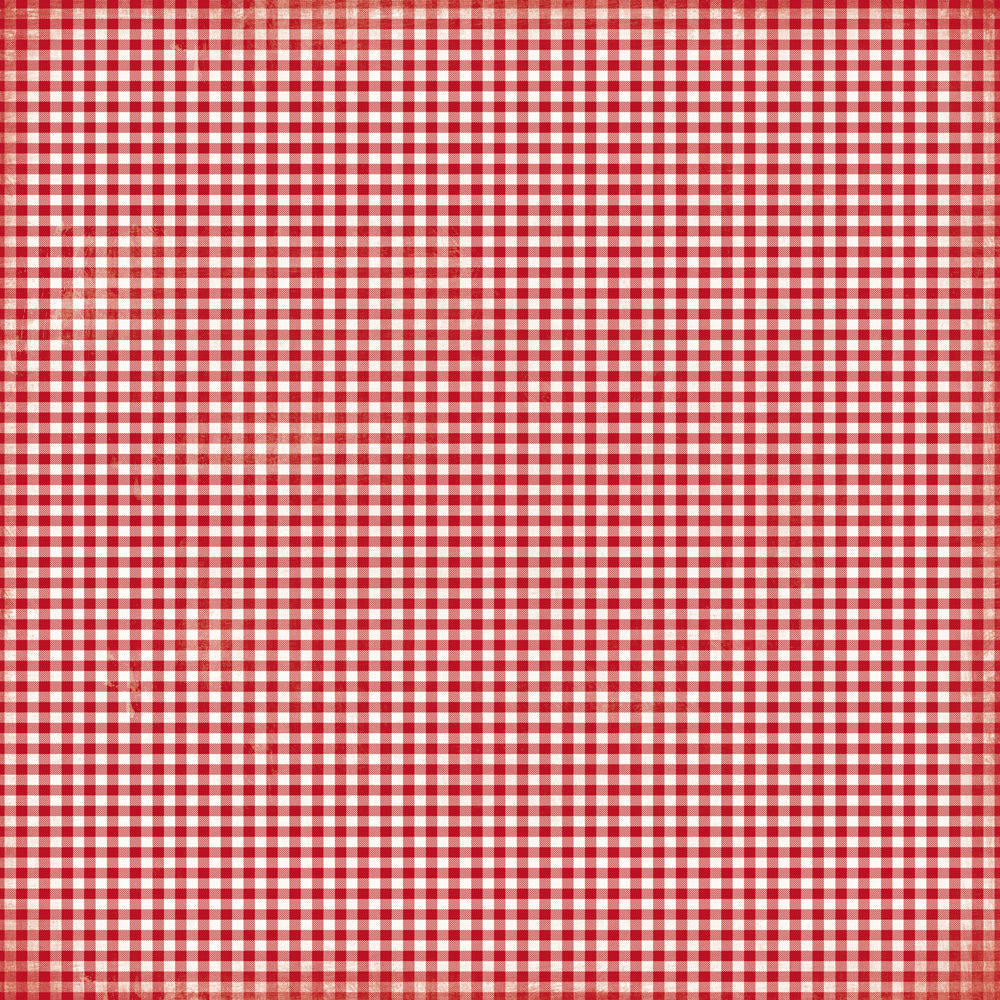 Simple Vintage Believe . Candy Cane Gingham