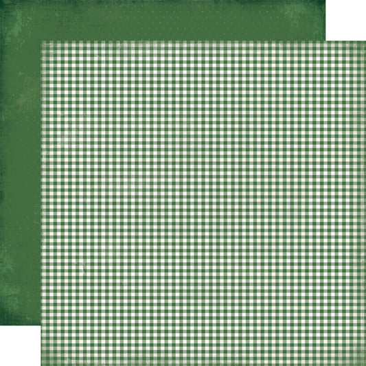 Pre-Order Simple Vintage Believe . Evergreen Gingham