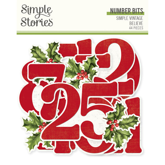 Simple Vintage Believe . Number Bits