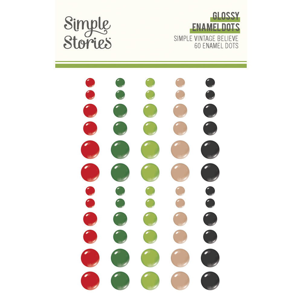 Pre-Order Simple Vintage Believe . Glossy Enamel Dots