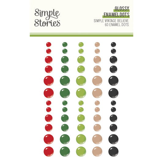 Pre-Order Simple Vintage Believe . Glossy Enamel Dots