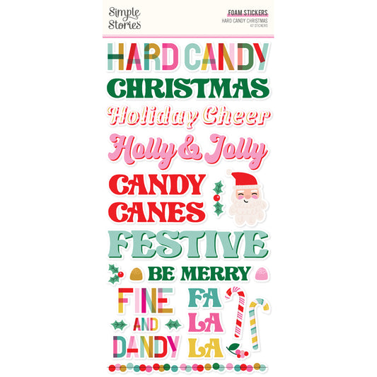 Hard Candy Christmas . Foam Stickers