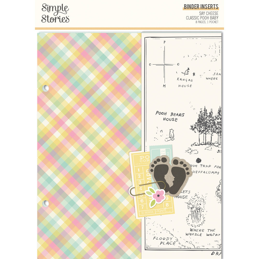 Say Cheese Classic Pooh Baby . 6x8 Binder Inserts