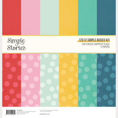 Say Cheese Happiest Place . 12x12 Simple Basics Kit