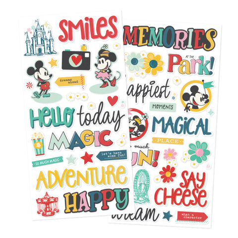 Say Cheese Happiest Place . Foam Stickers