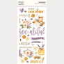 Simple Vintage Lavender Fields . Foam Stickers