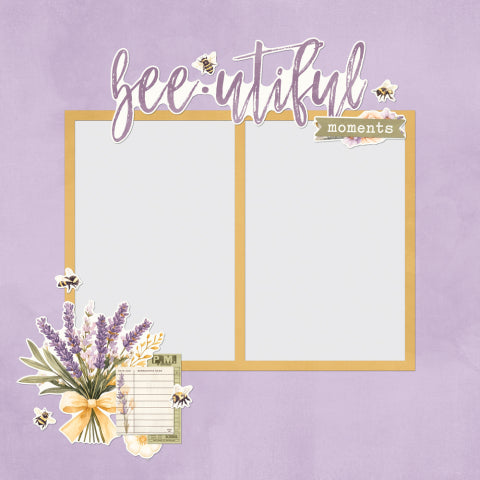 Simple Vintage Lavender Fields . Simple Pages Page Pieces