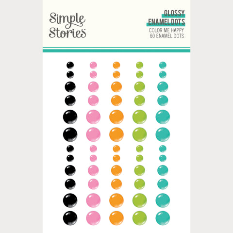 Color Me Happy . Glossy Enamel Dots