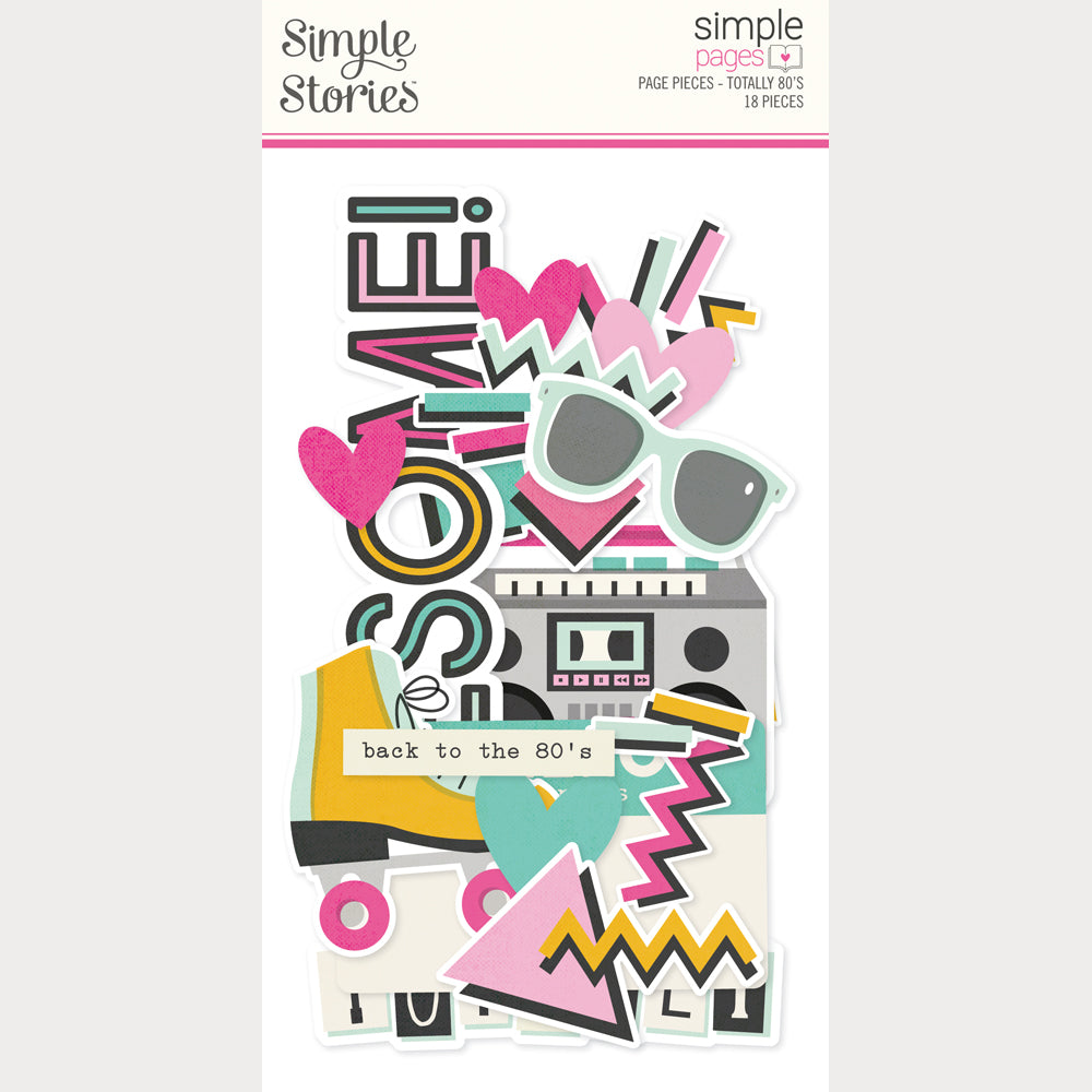 Totally 80's Page Pieces . Simple Pages
