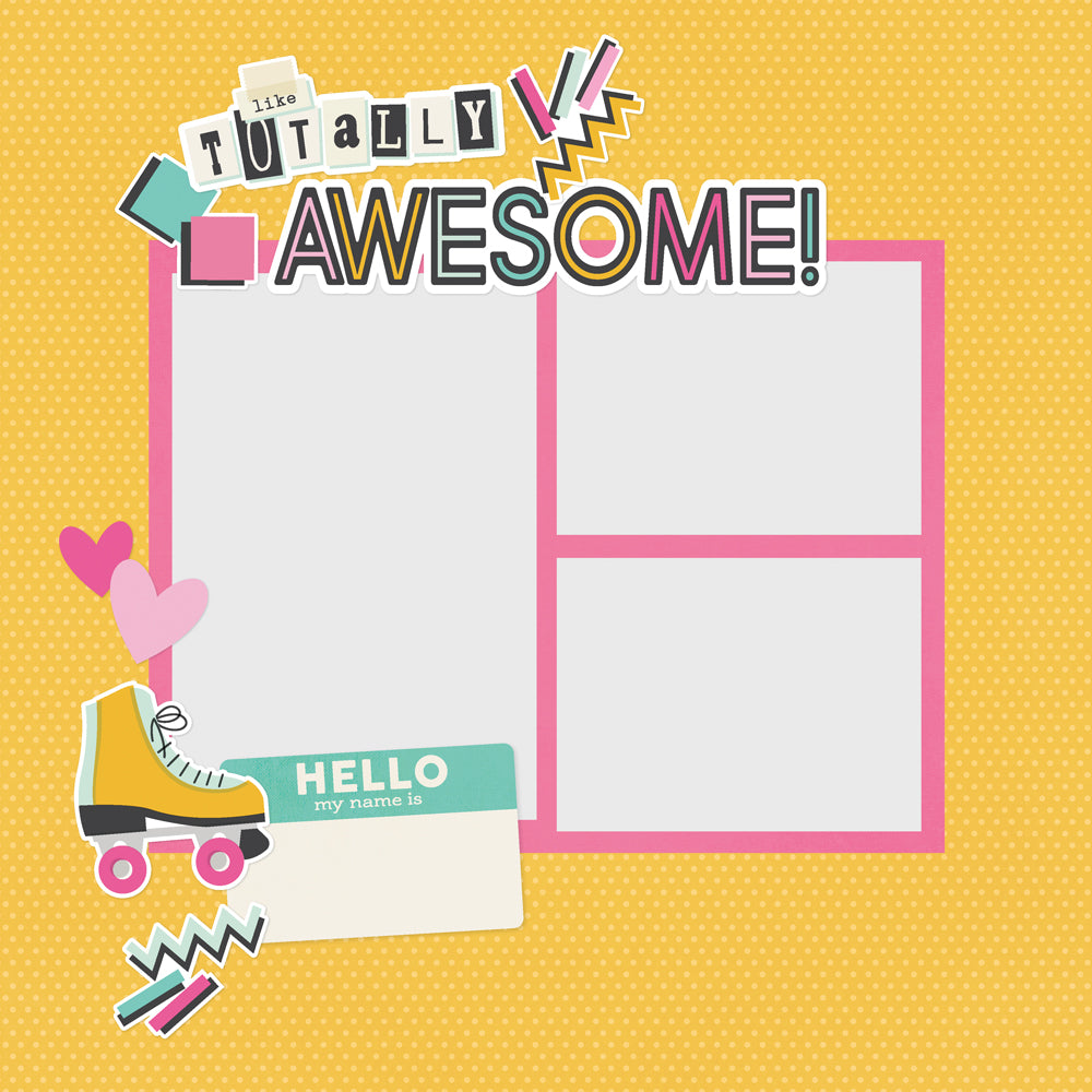 Totally 80's Page Pieces . Simple Pages