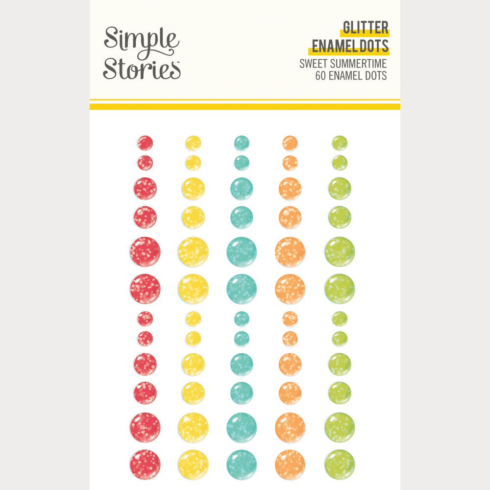 Sweet Summertime . Enamel Dots